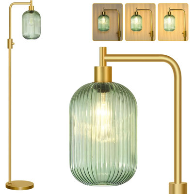 Adjustable Glass Floor Lamp