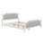 Upholstered Platform Bed with Headboard-367870348-367493767