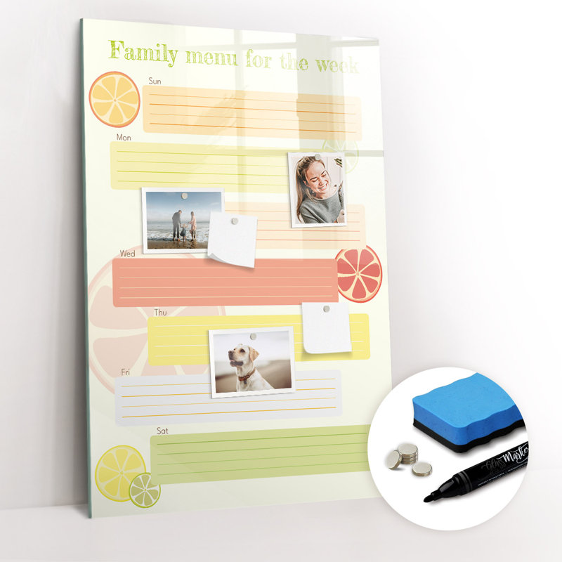 Magnetic Glass Dry Erase Board