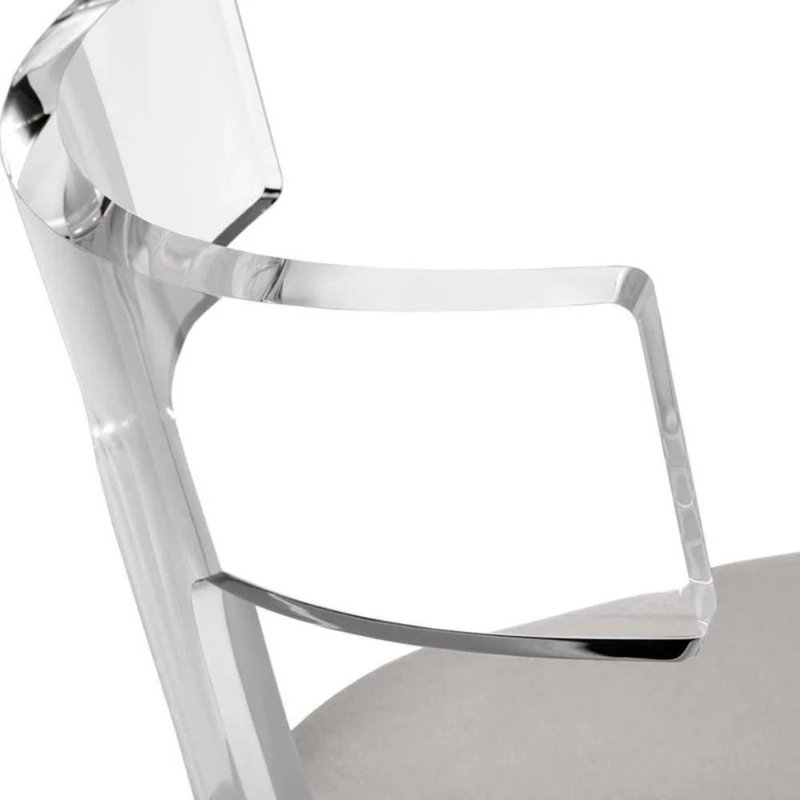 Tabouret de comptoir en acrylique Liora