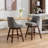 Counter Height Swivel Barstools, 26'' H Seat Height Upholstered Bar Stools Set Of 2-461576163