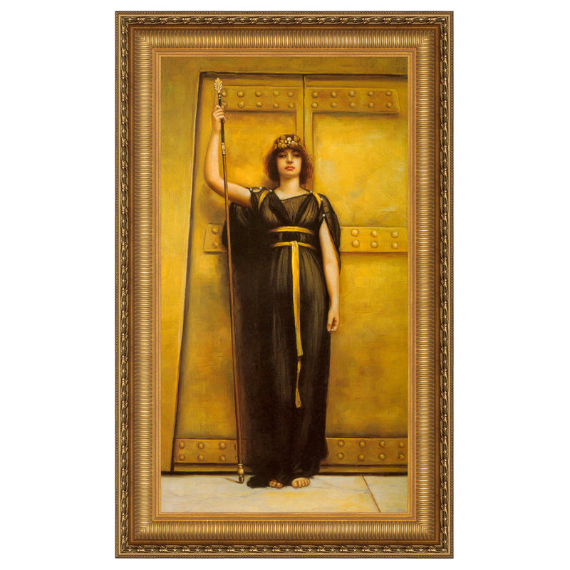 "The Priestess" par John William Godward sur toile, H 22,25 po x l 16,25 po