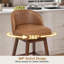 Tabouret de comptoir pivotant en simili cuir Detweiler-132138019-138212824