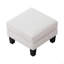 Repose-pieds en tissu beige