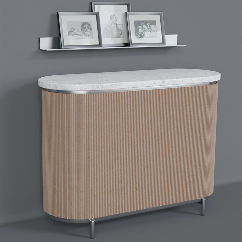 Tambour double à billes de 1/4 po de profondeur (l 12 po x L 48 po), Érable naturel naturel