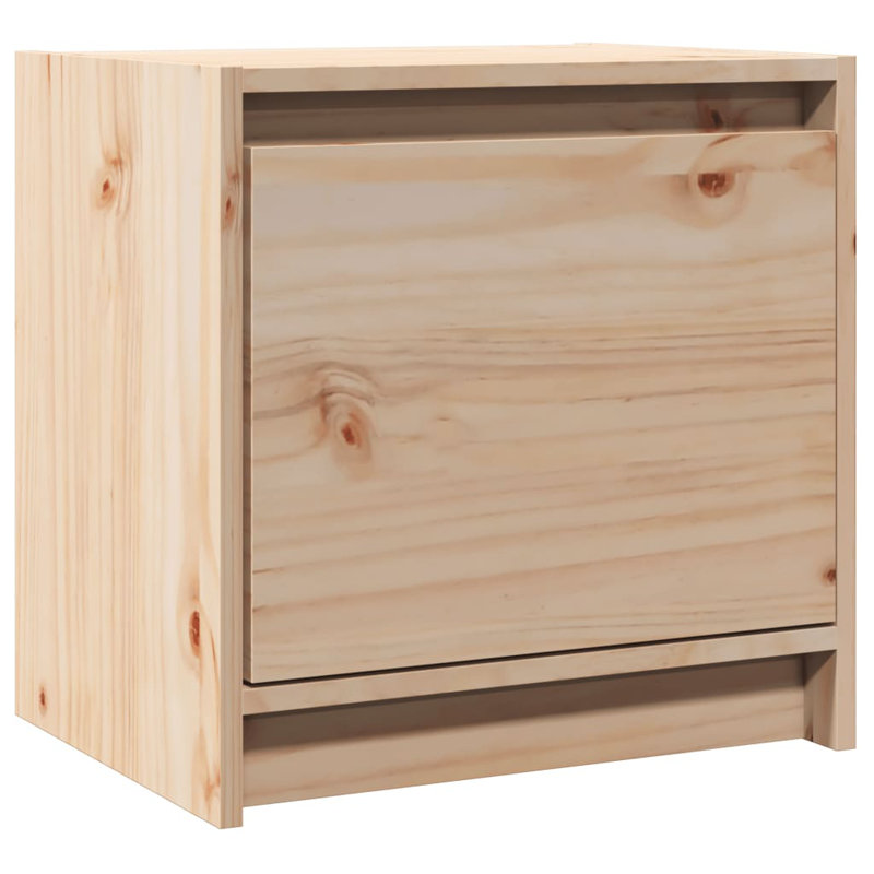 Granston 40cm W Solid Wood Bedside Table, Set of 2, Oak