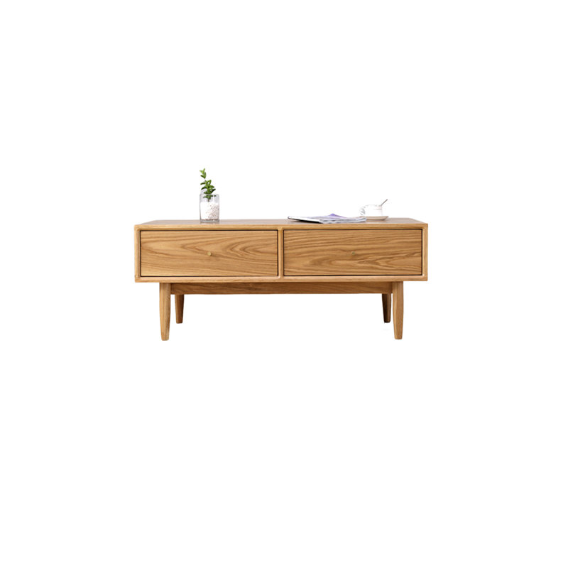 Table basse moderne et simple en cerisier, H 17,71 po x L 47,24 po x l 21,65 po