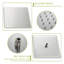 Lsi 12-inch Ceiling Mount Square Shower System With Waterfall Tub Spout, Rainfall Showerhead, Handheld Spray, Brushed Nickel, Stainless Steel