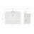 Moille Laveda 55" Single Bathroom Vanity in White, with 1.5 Pure White Quartz Top, Rectangle Sink-3625792-53427258