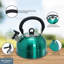 Buckingham Camping Whistling Kettle Stainless Steel with Heat-Resistant Handle 2.5 Litres -2045536721