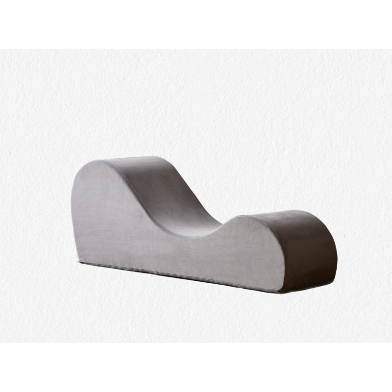Chaise longue Solace en gris - Design ergonomique, noyau en mousse haute, housse lavable, chaise empaqueteuse compacte en mousse souple et ferme, machine et compacte