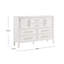 Ensemble de chambre à coucher 3 pièces en bois avec commode Andover, blanc, 2 pièces Andover-122544695