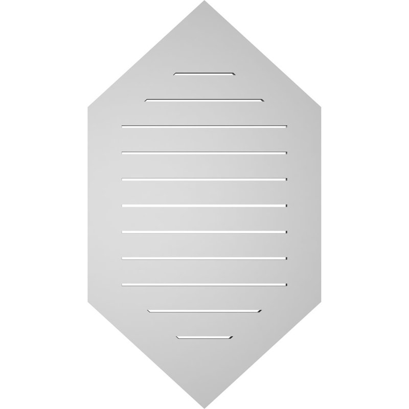 Bouche verticale verticale à hauteur réglable 11/12 po, H 42 po x l 24 po x P 1 po