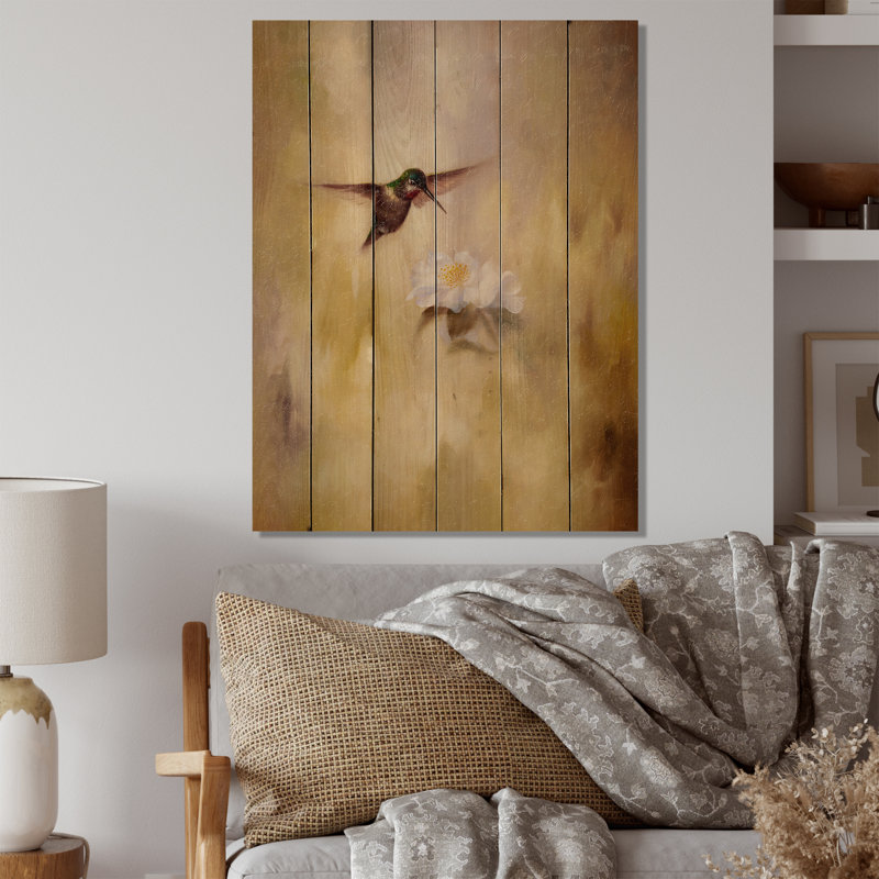 A Flying Humming Bird At Dawn " A Flying Humming Bird At Dawn ", 36" H x 24" W x 1" D