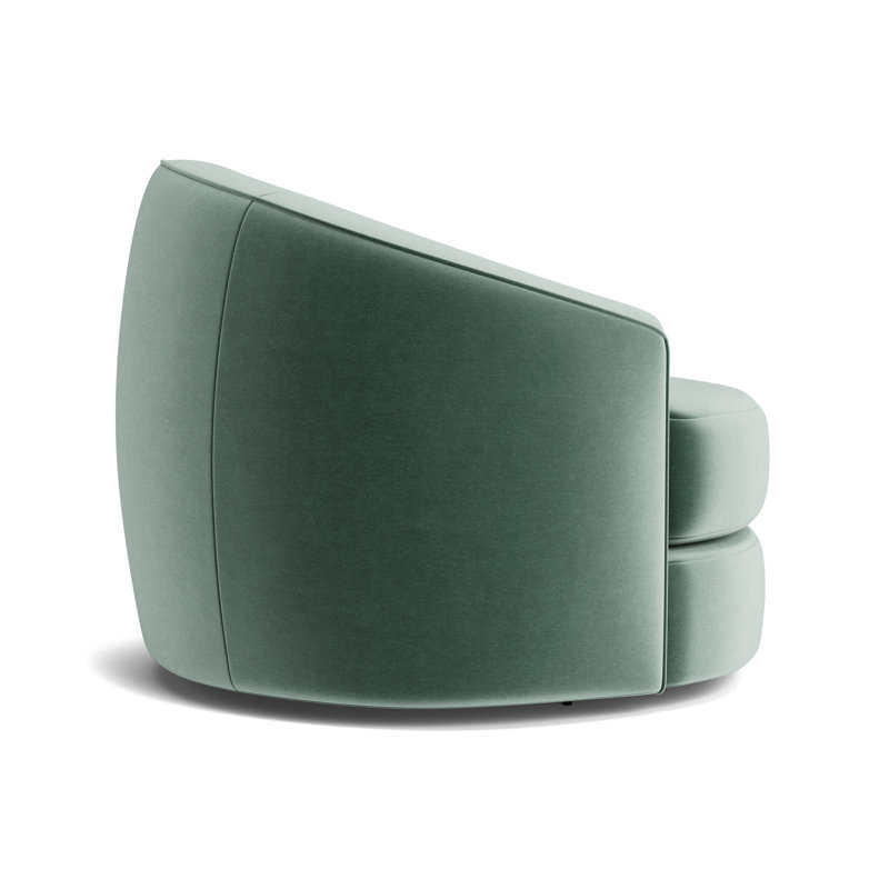 Giselle Full Swivel Chair, Performance Velvet - Jade
