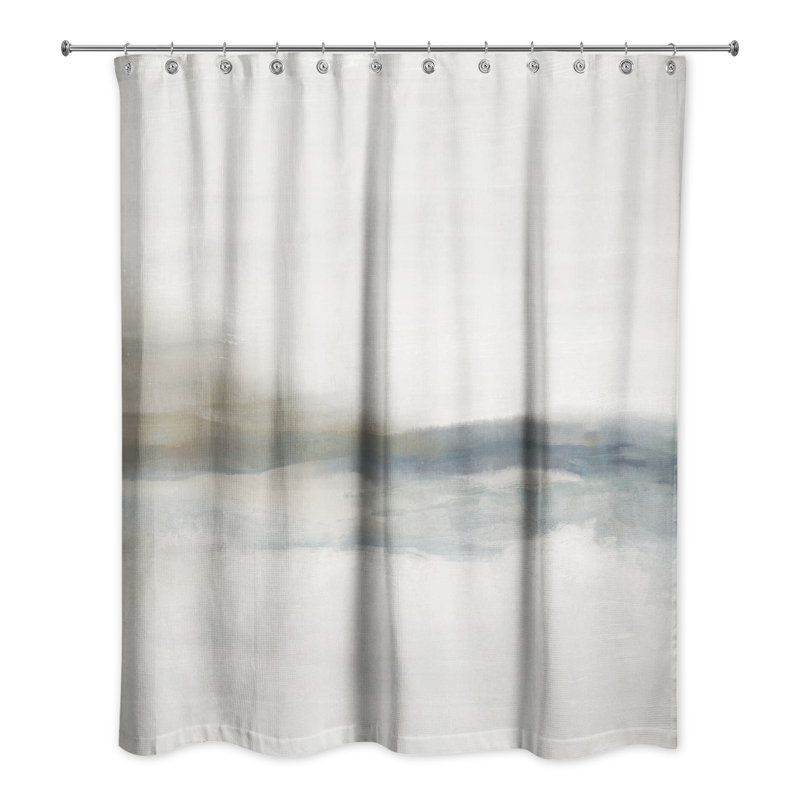 Cloudy Moody Toned Abstract Shower Curtain