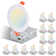 12-Pack 4" LED Recessed Ceiling Light