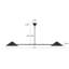 Suspension linéaire Dilys 58 po blanc antique-1659681596