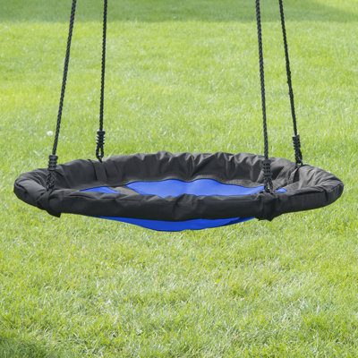 Balançoire Nest - bleue, structure en acier, limite de poids de 200 lb