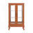 2 Doors Curio Cabinet With Tempered Glass Doors, Curio Cabinet With Mirrored Back Panel-1432547261
