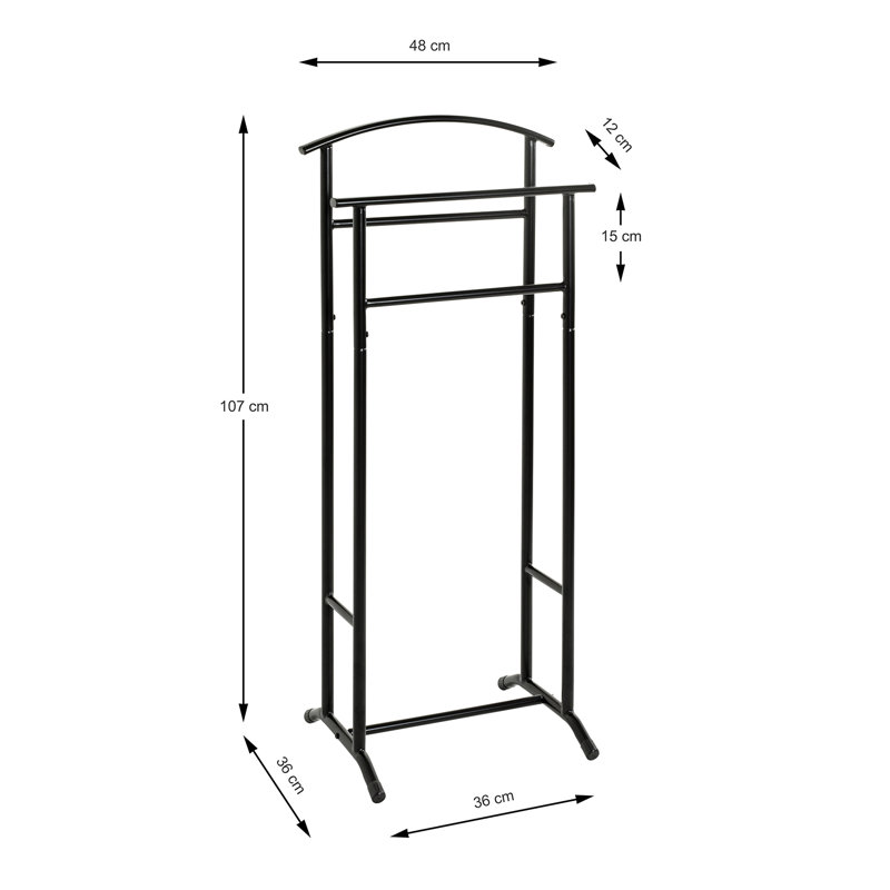 Metal Freestanding Coat Rack, Black