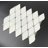 Thassos White Marble With Gold Mini Circle Mosaic Wall Tile