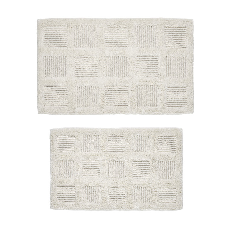 Gerlinda Cotton Blend Bath Rug, Ivory