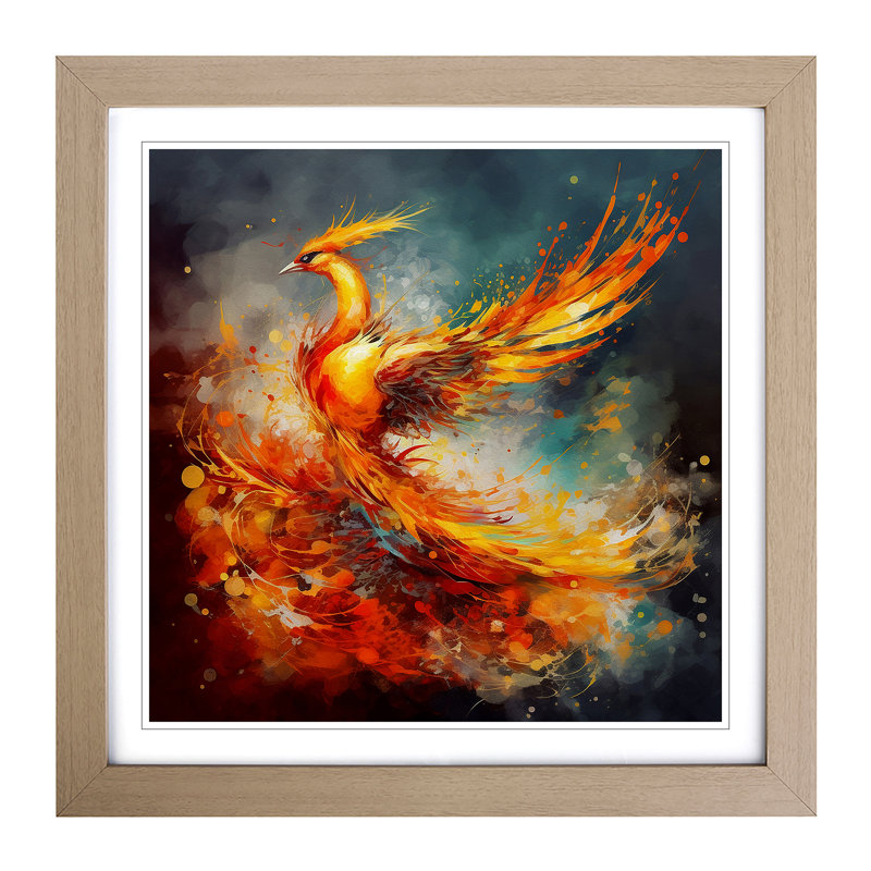 Phoenix Abstract Art No.2 - Framed Print