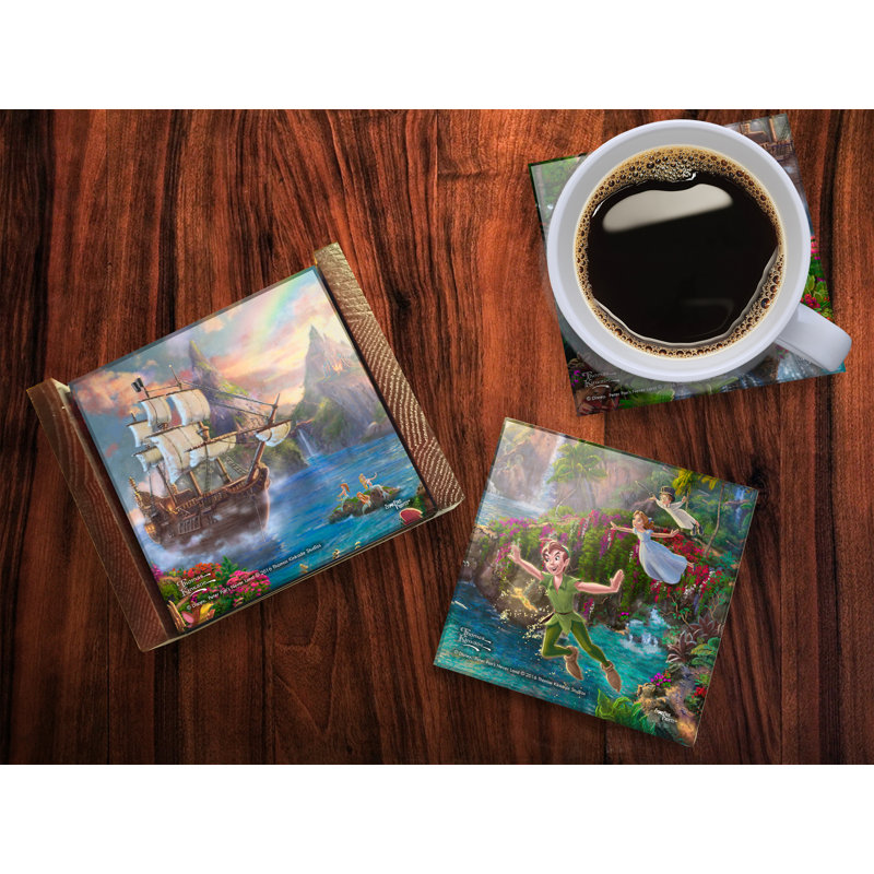 Disney Peter Pan Glass Coaster
