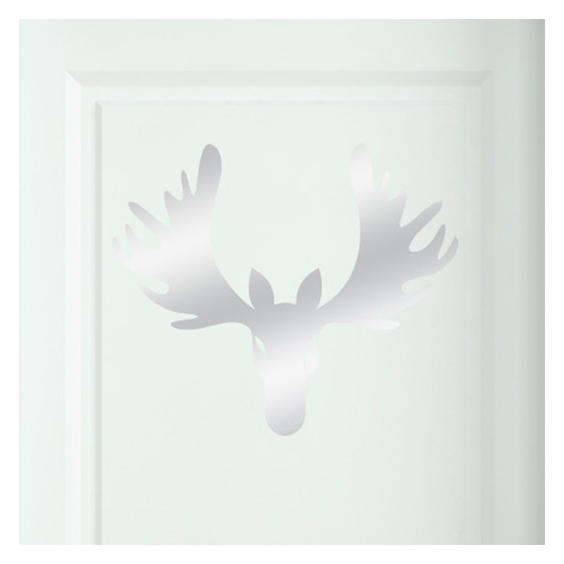 Animals Wall Decal, Shiny Silver