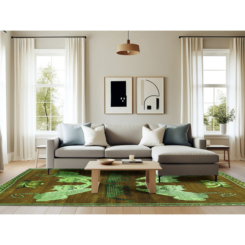 Tapis verts Traditional 734, Rectangle 6 pi x 9 pi