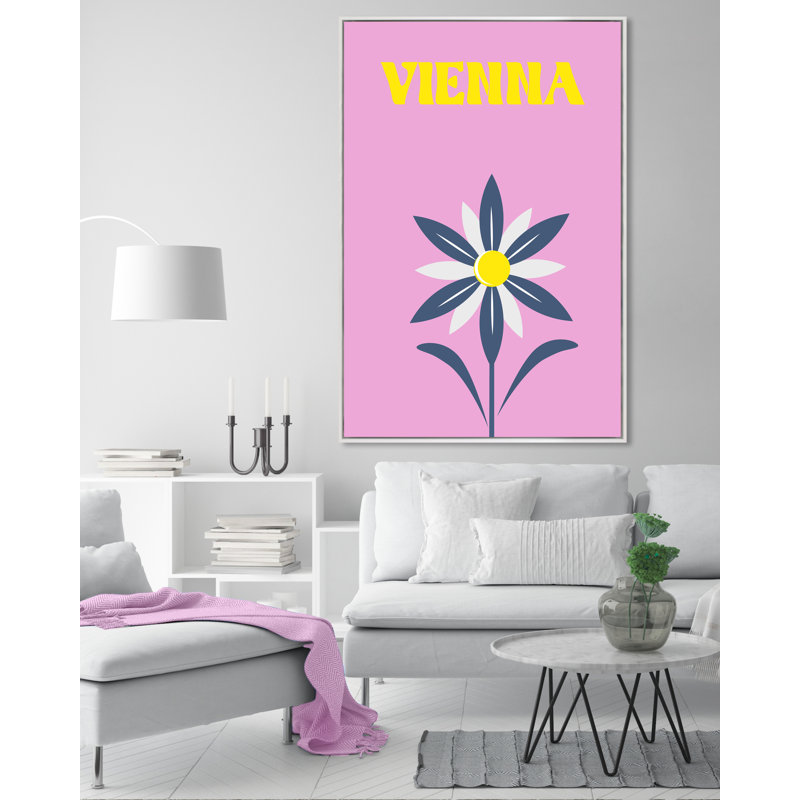 Vienna Print by Yaffa G, 50" H x 33" W, White Framed