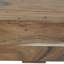 Banc rectangulaire en bois avec base surélevée