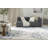 Astra Machine Washable Silver Blue Modern Indoor Rug-832166135