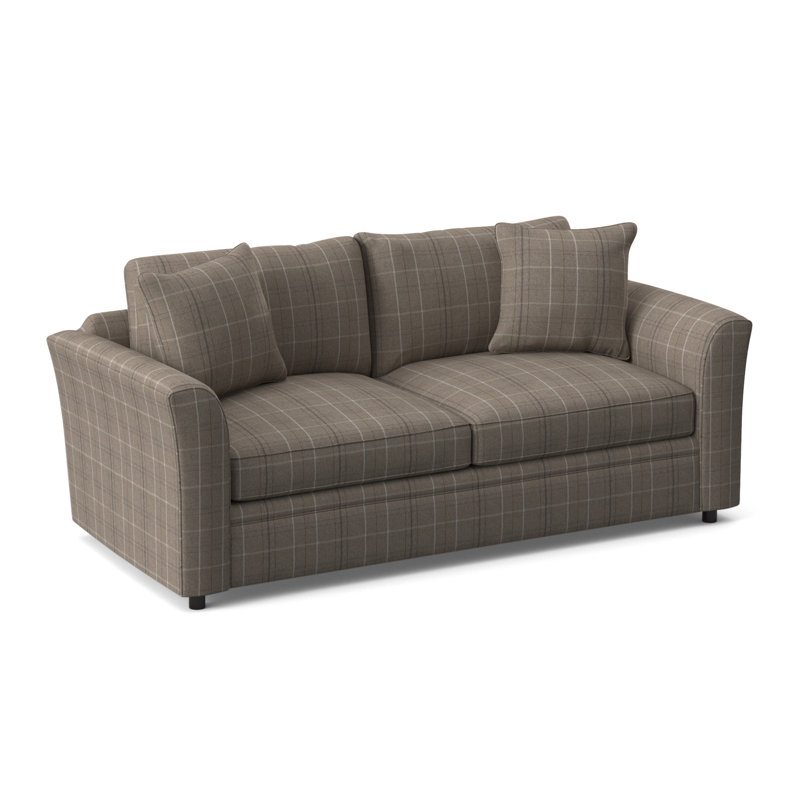 Northfield Upholstered Sofa Bed, Innerspring Mattress, Sunbrella Green Pinstripe; 6205-43