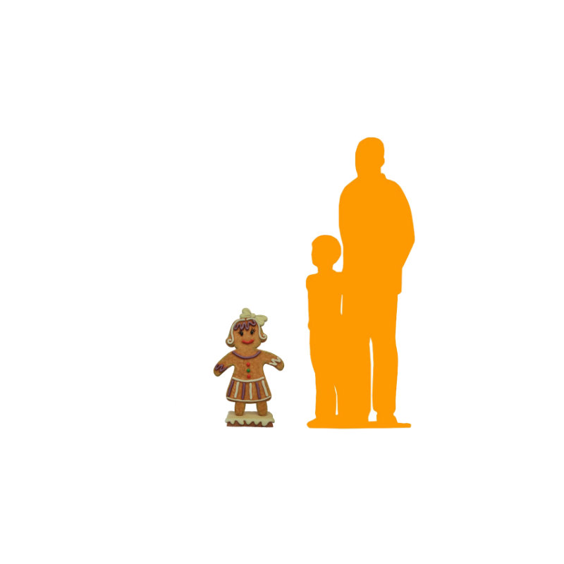 Petite statue de maman sur pain d'épice sur mesure