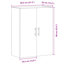 Solid Wood Rectangle Accent Cabinet