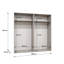 Berlie I Hinged Door Wardrobe 200cm - Dramatic, Soft-Close Storage for Contemporary Living-1749247465