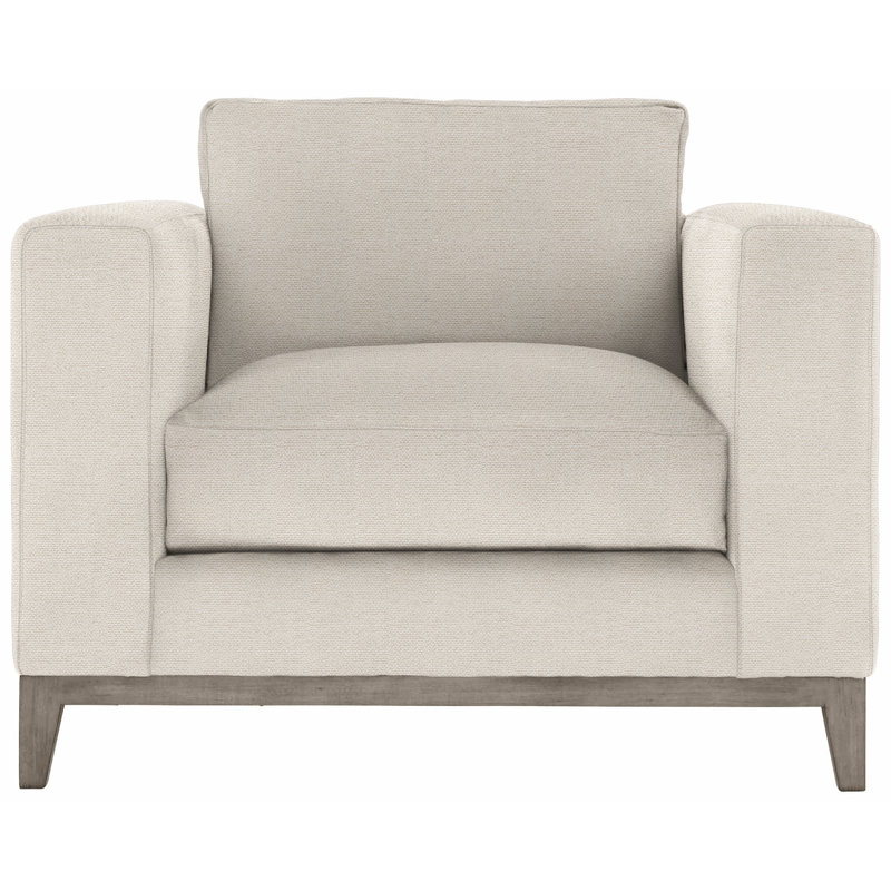 Noel 40" Wide Armchair, Cream Chenille 1345-002, Blanca