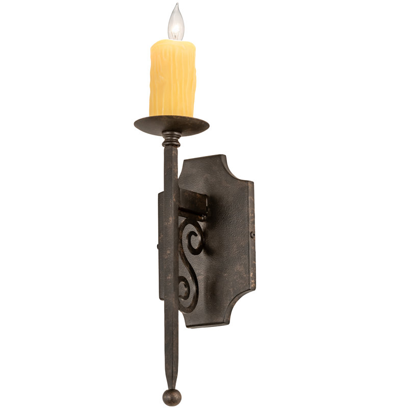 Rustic Lodge 1 - Light Candle Wall Light