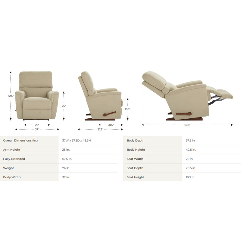 Fauteuil inclinable manuel Ava