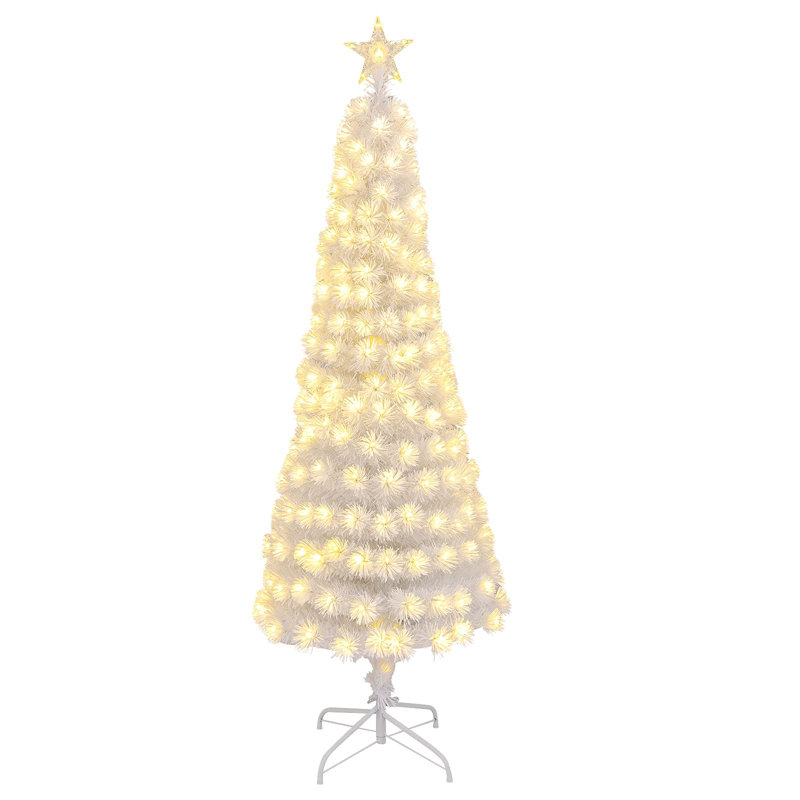 Athos Lighted Artificial Christmas Tree, 6' H