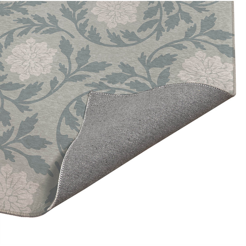Penelope Low Profile Kitchen Mat, Gray, Rectangle 2' x 3'