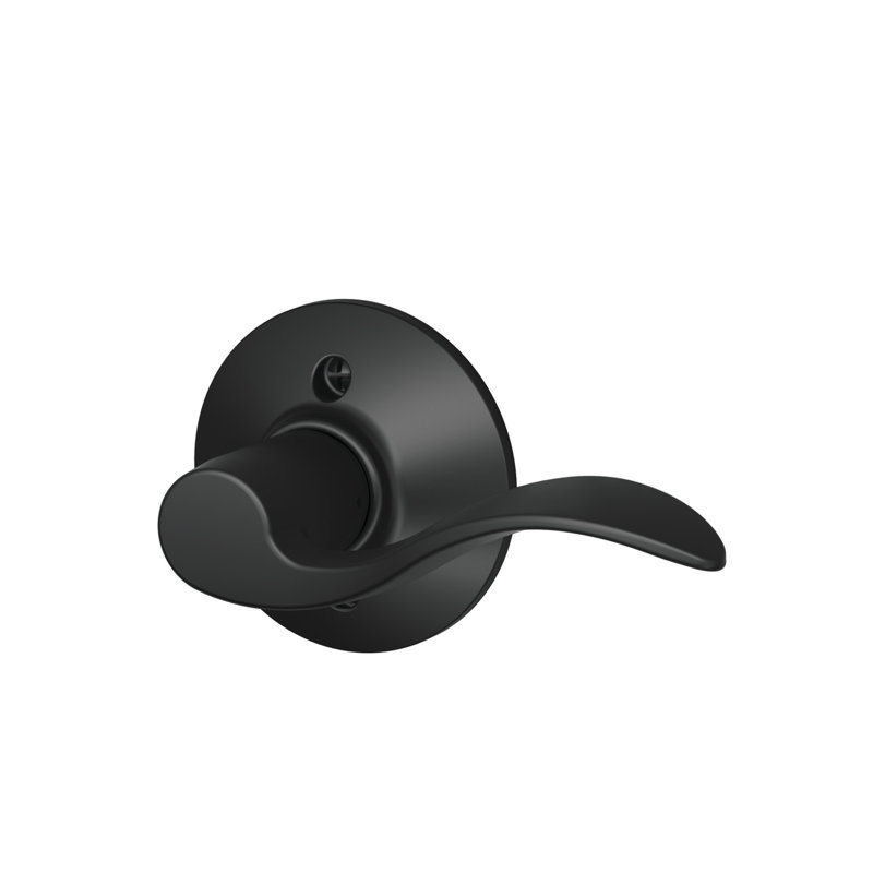 Schlage Single Dummy Door Lever, Matte Black, Left
