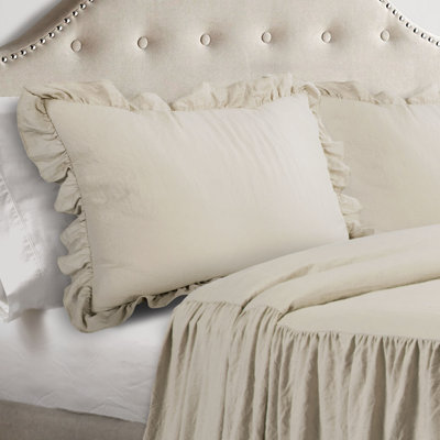 Reyna Microfiber Ruffle Skirt Bedspread Set