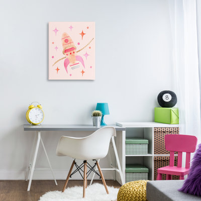 Lasso Rocket Ship Canvas, design by Nina Jacobs