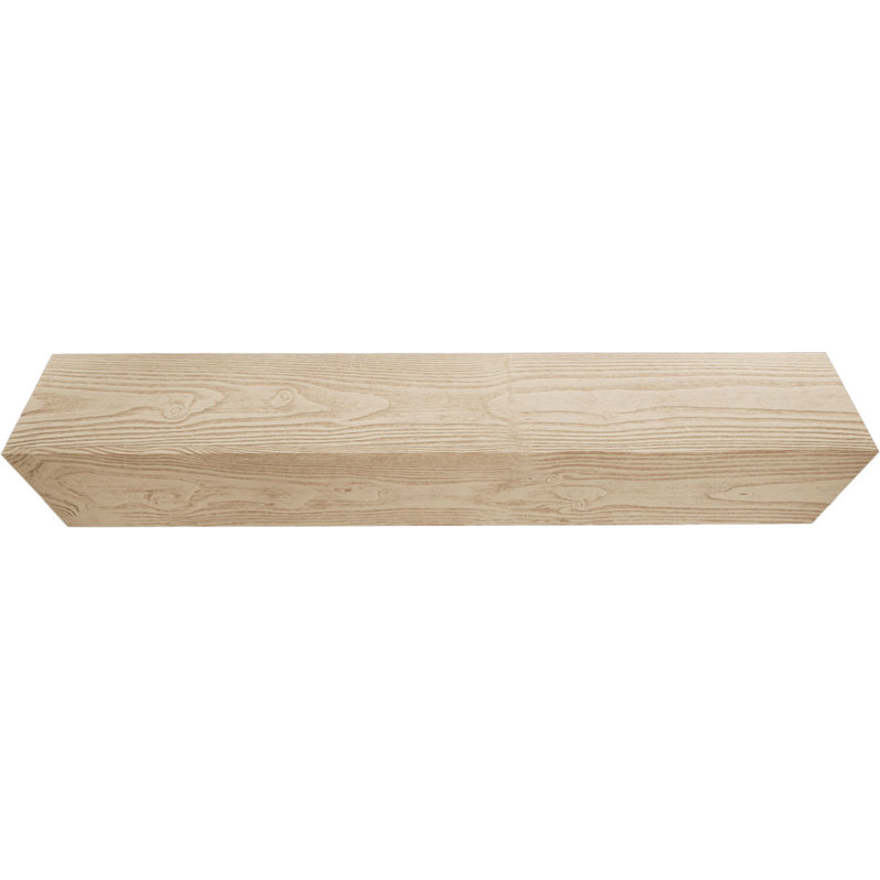Poutre de plafond à 3 côtés en faux bois Endurathane sablé (poutre en U), H 10 po x l 12 po, Désert de Sonora, 12 pi L