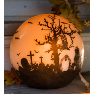 9" Halloween Glowing Orb Luminary Globe