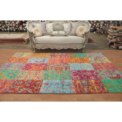 Tapis moderne patchwork 6 x 9