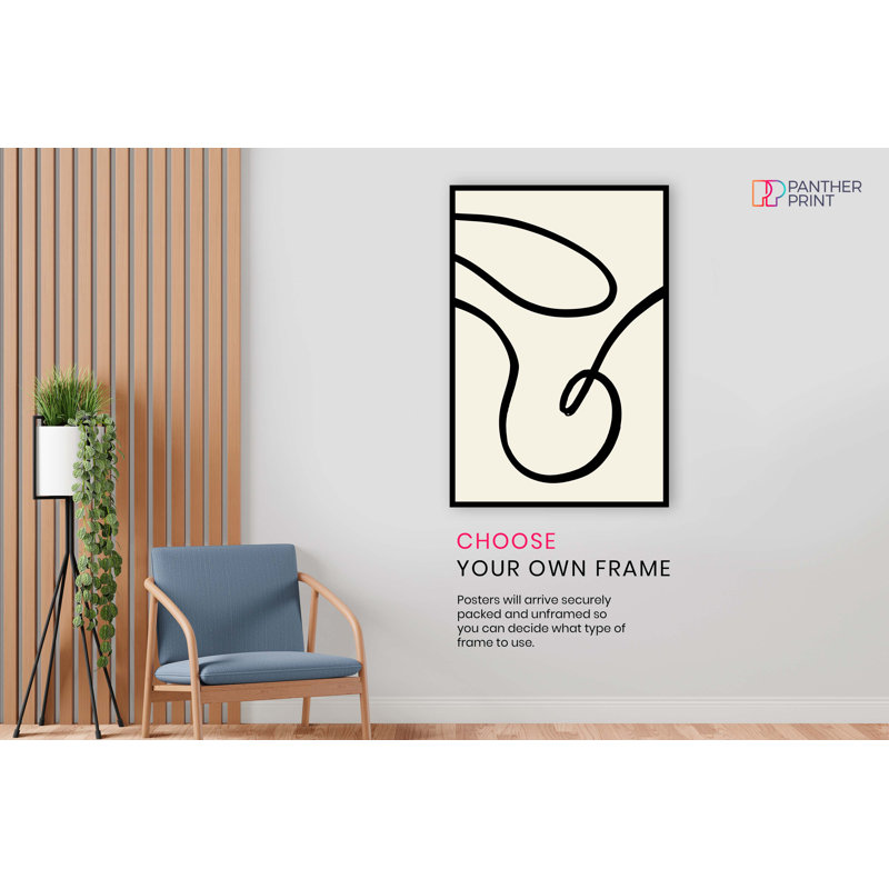 Curved Lines - No Frame Painting, 76cm H x 51cm W